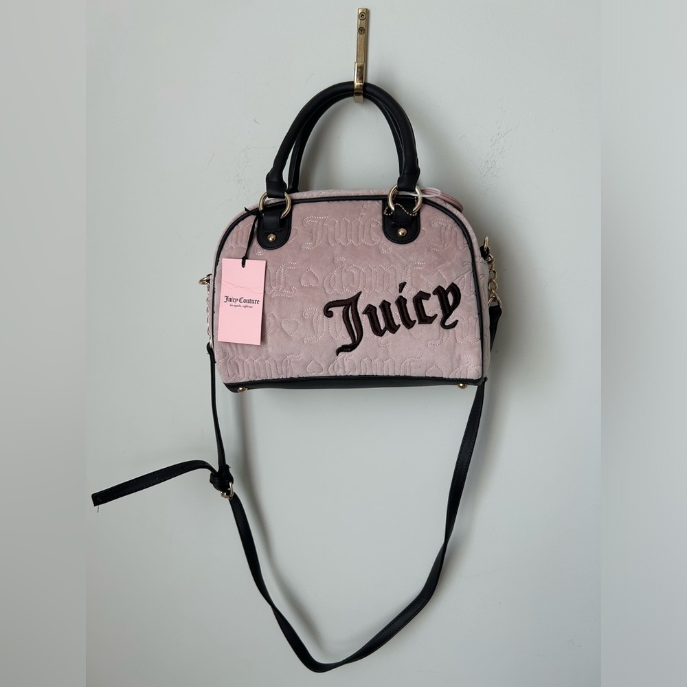 Viral Juicy Y2K Vintage dreams pink & brown bowler bag